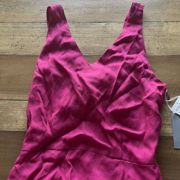 NWT Chelsea28 100% Viscose Twist Back Pink Sleeveless Dress - size small - Picture 3 of 9